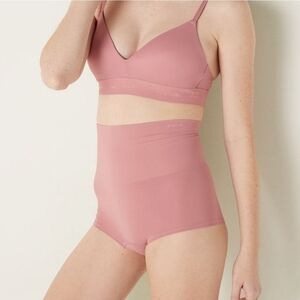 VICTORIA‎ SECRET PINK SIZE S PINK SEAMLESS SHAPE HIGH WAIST PANTY UN…